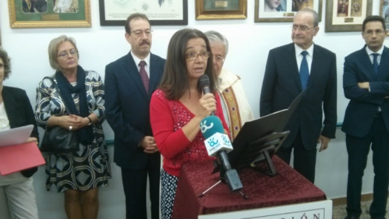 Adela Rubio, de la Fundación Corinto con Porras, Jódas, Paco Aranda y el alcalde